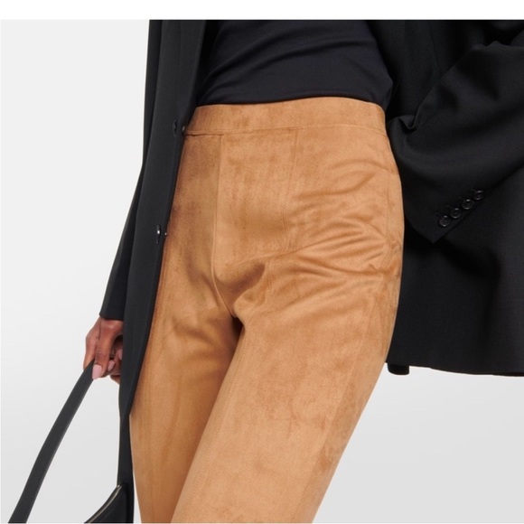 Max Studio Tan Faux Suede Skinny Pants - Picture 3 of 12